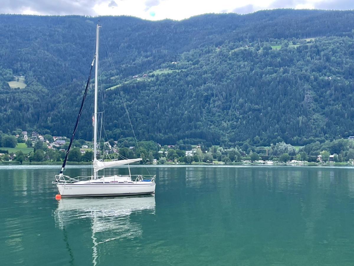 Ferienwohnung Mit Seeblick - Ossiacher See Gerlitzen Sattendorf Kültér fotó